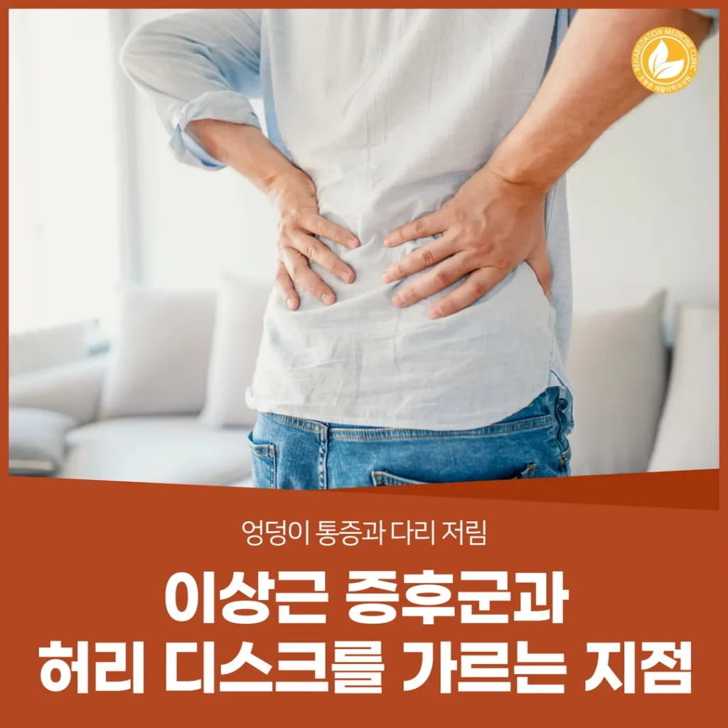 이상근 증후군과 허리 디스크를 가르는 지점 — 엉덩이 통증과 다리 저림
