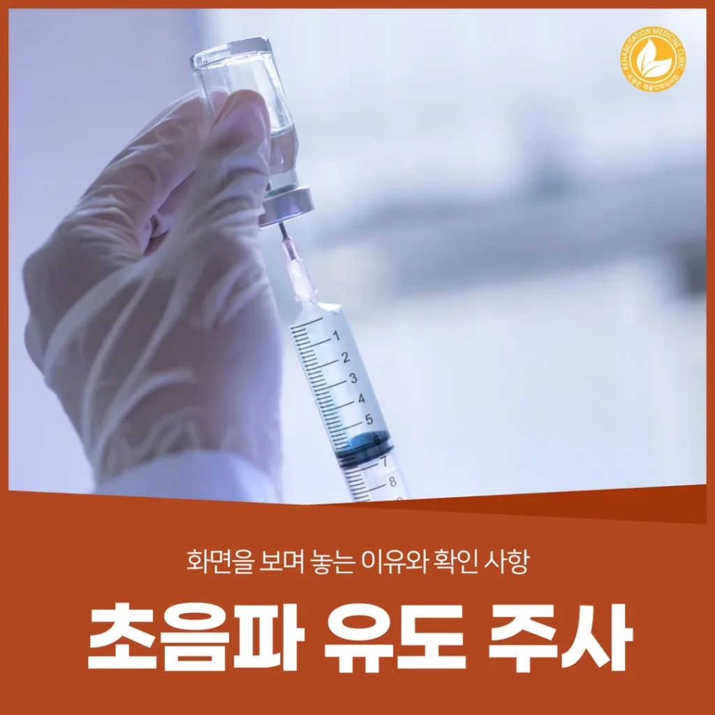 초음파 유도 주사 — 화면을 보며 놓는 이유와 확인 사항