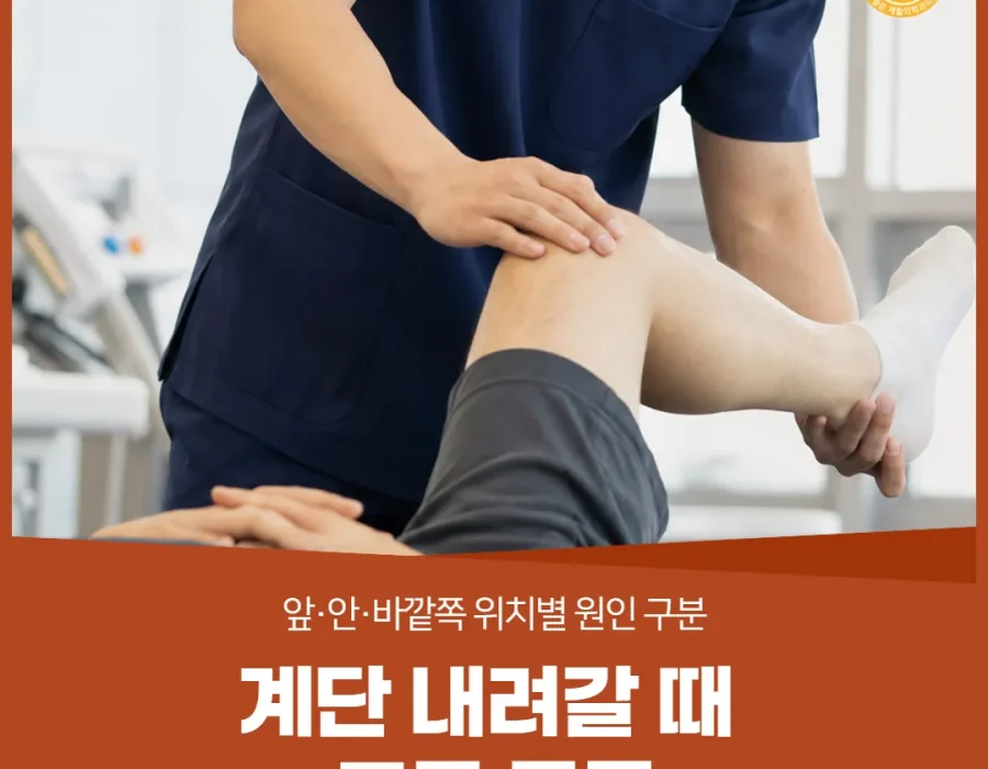 계단 내려갈 때 무릎 통증 — 앞·안·바깥쪽 위치별 원인 구분